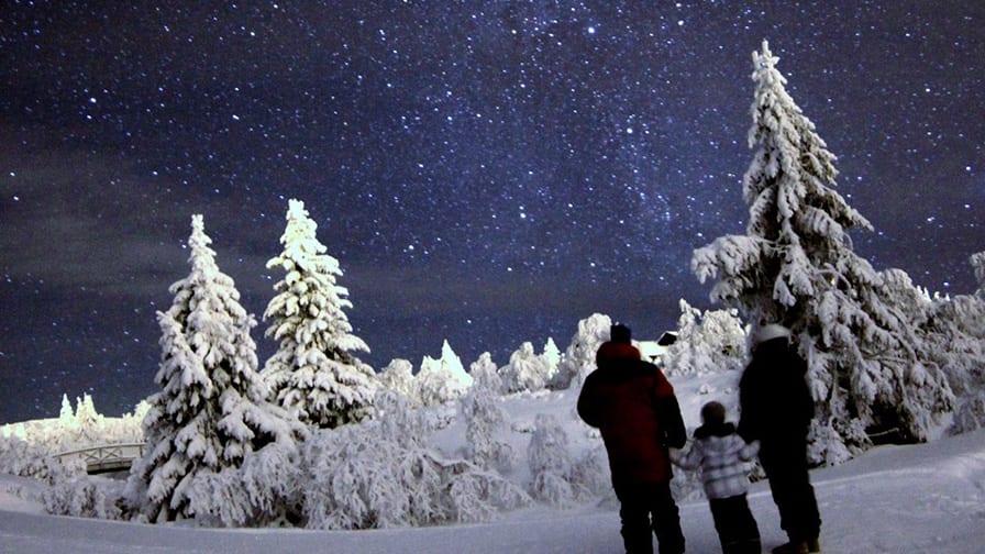 Stargazing in winter