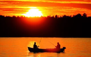 A beautiful sunset on Lake Athapapuskow in Northern Manitoba.