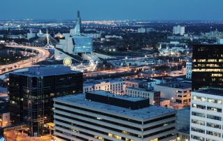 Things to Do in Winnipeg: An aerial view of Winnipeg, Manitoba.