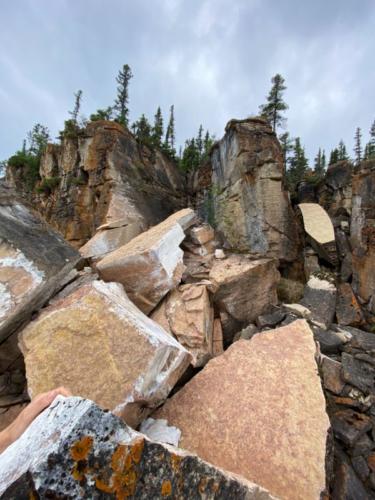 Limestone cliffs